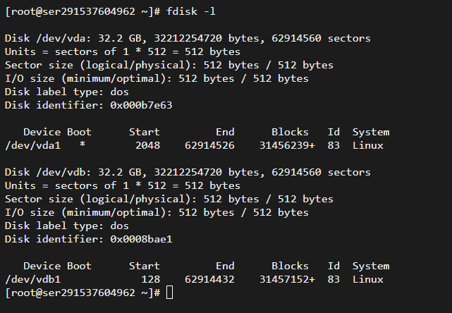 linux怎么查看硬盘信息以及格式化挂载硬盘